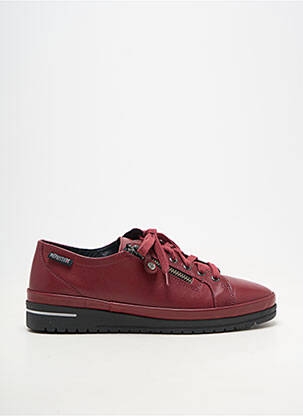Adidași material neted toc plat până la 3 cm roșu MEPHISTO femeie