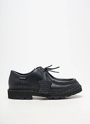 Derby-uri material neted toc plat până la 3 cm negru MEPHISTO femeie