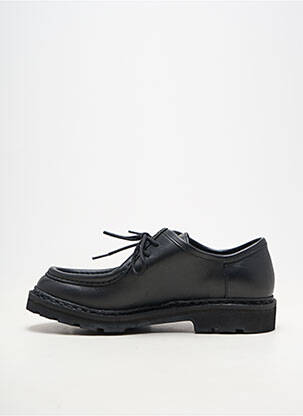 Derby-uri material neted toc plat până la 3 cm negru MEPHISTO femeie