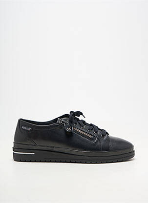 Adidași material neted toc plat până la 3 cm negru MEPHISTO femeie