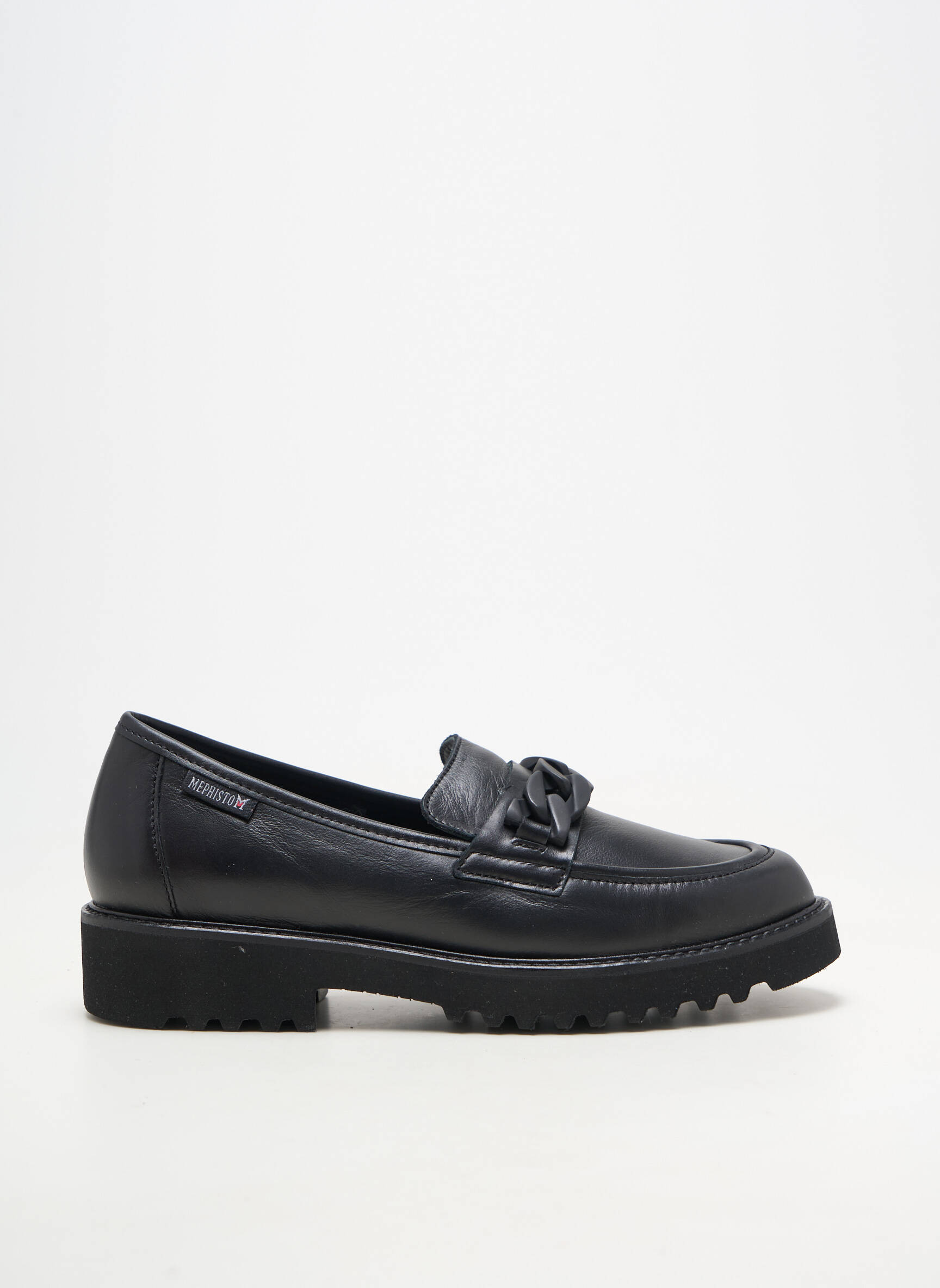 Derby-uri material neted toc plat până la 3 cm negru MEPHISTO femeie