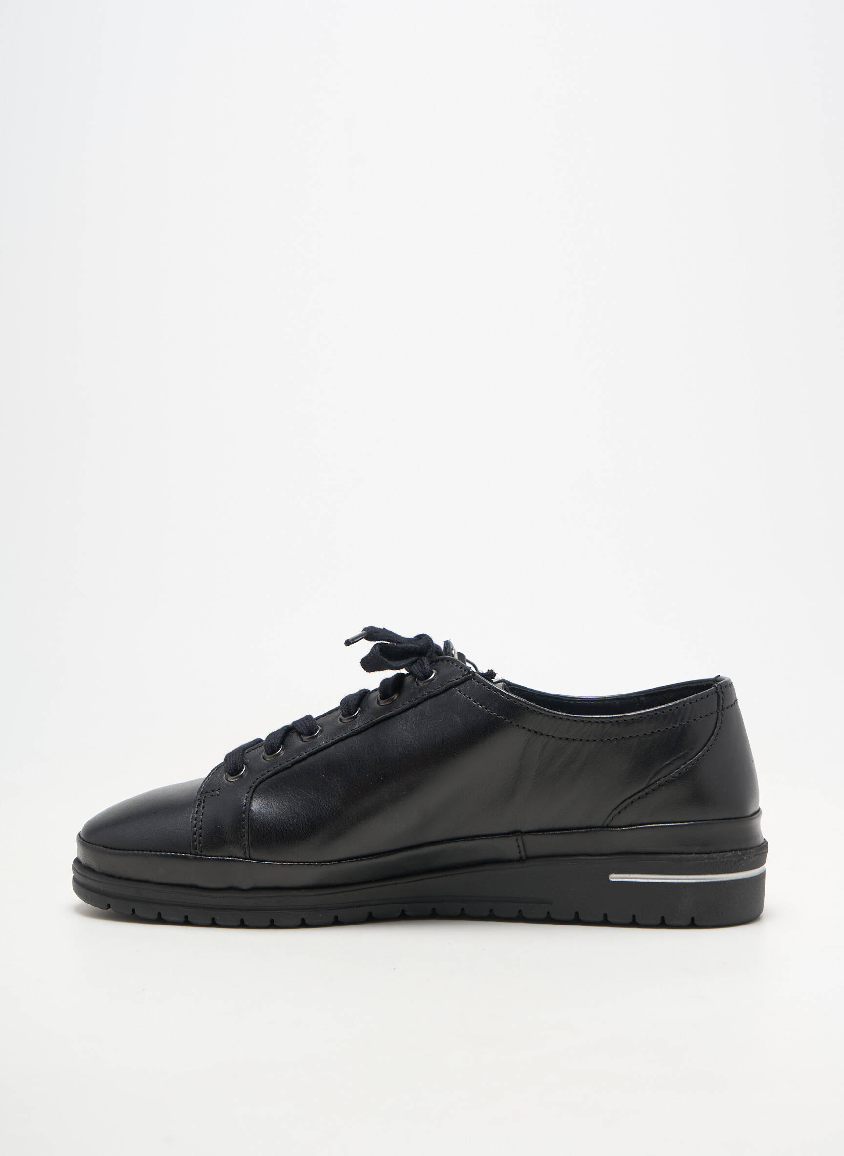 Adidași material neted toc plat până la 3 cm negru MEPHISTO femeie