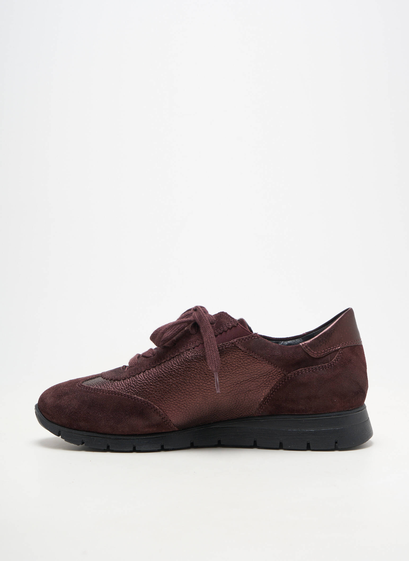 Adidași închidere cu fermoar și șireturi toc plat până la 3 cm violet MOBILS femeie