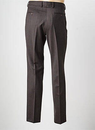 Pantalon slim țesătură melanj mărime normală maro LUCAN bărbat