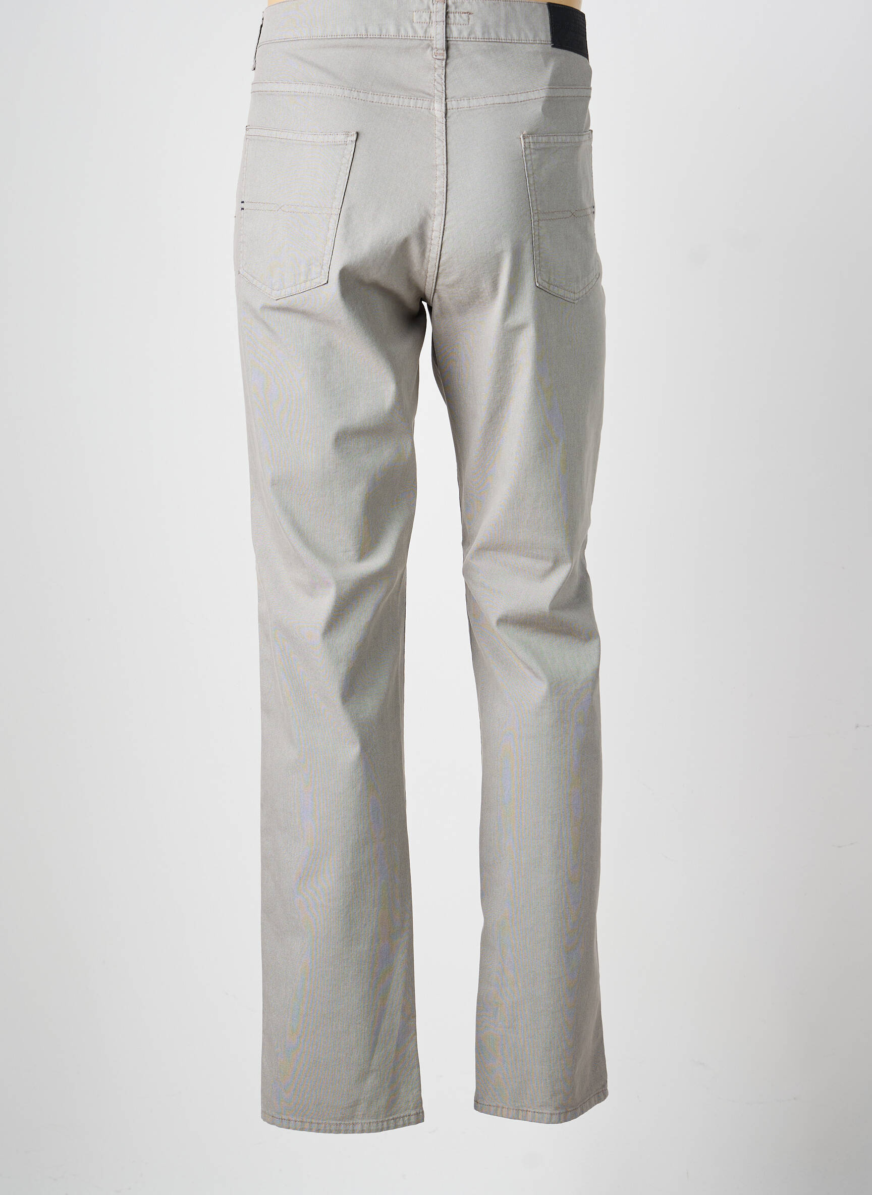 Pantalon slim țesătură poplin mărime normală gri LCDN bărbat