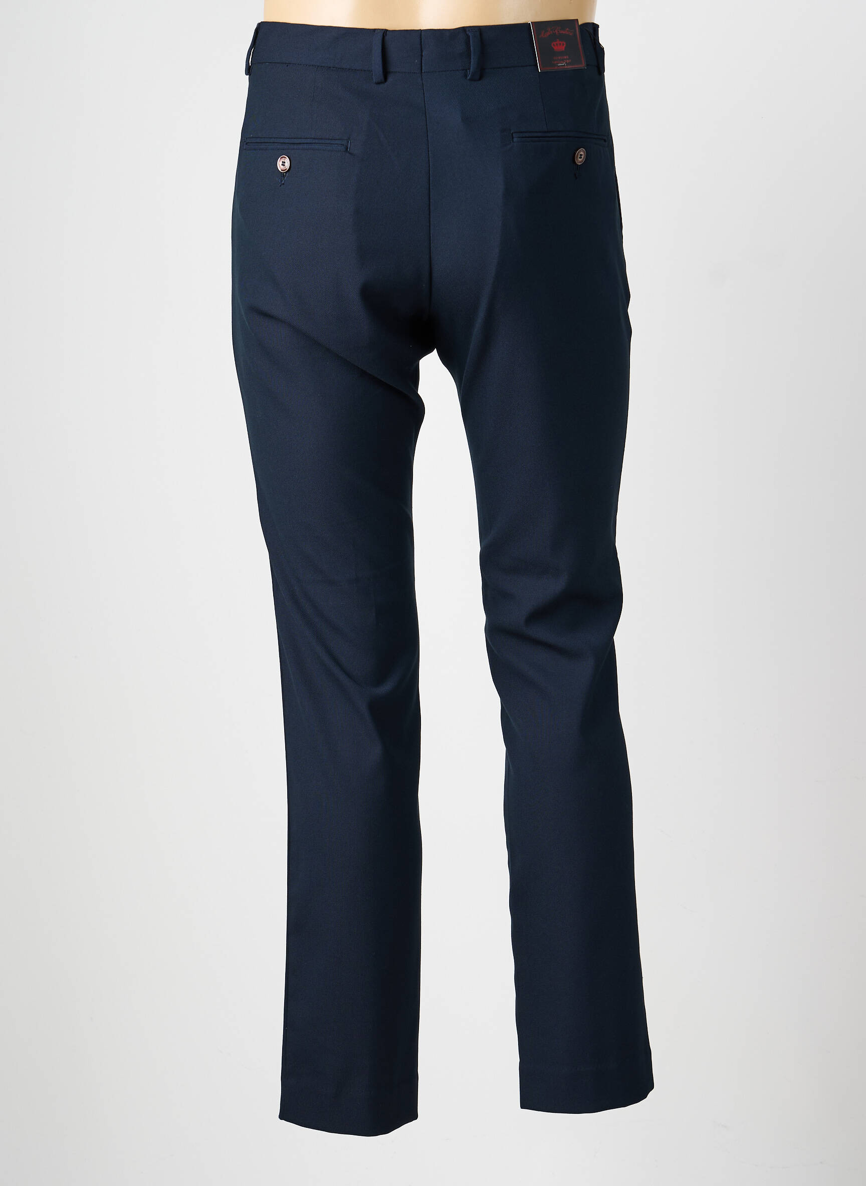 Pantalon slim talie cu cleme mărime normală albastru LCDN bărbat