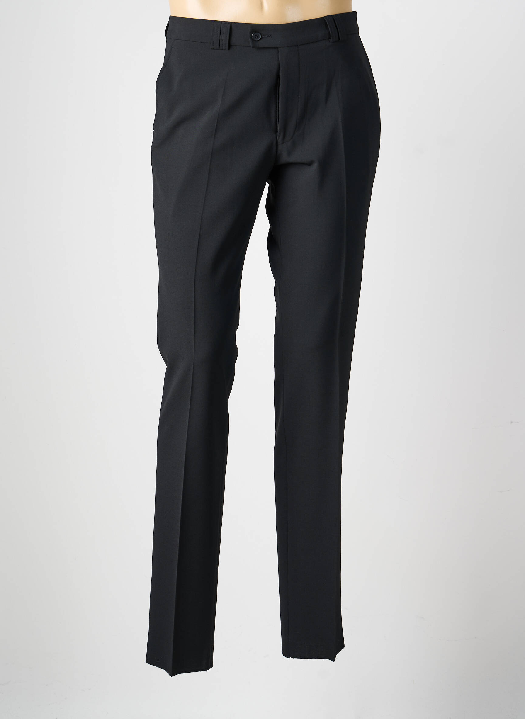 Pantalon slim talie cu cleme mărime normală negru GIANNI MARCO bărbat