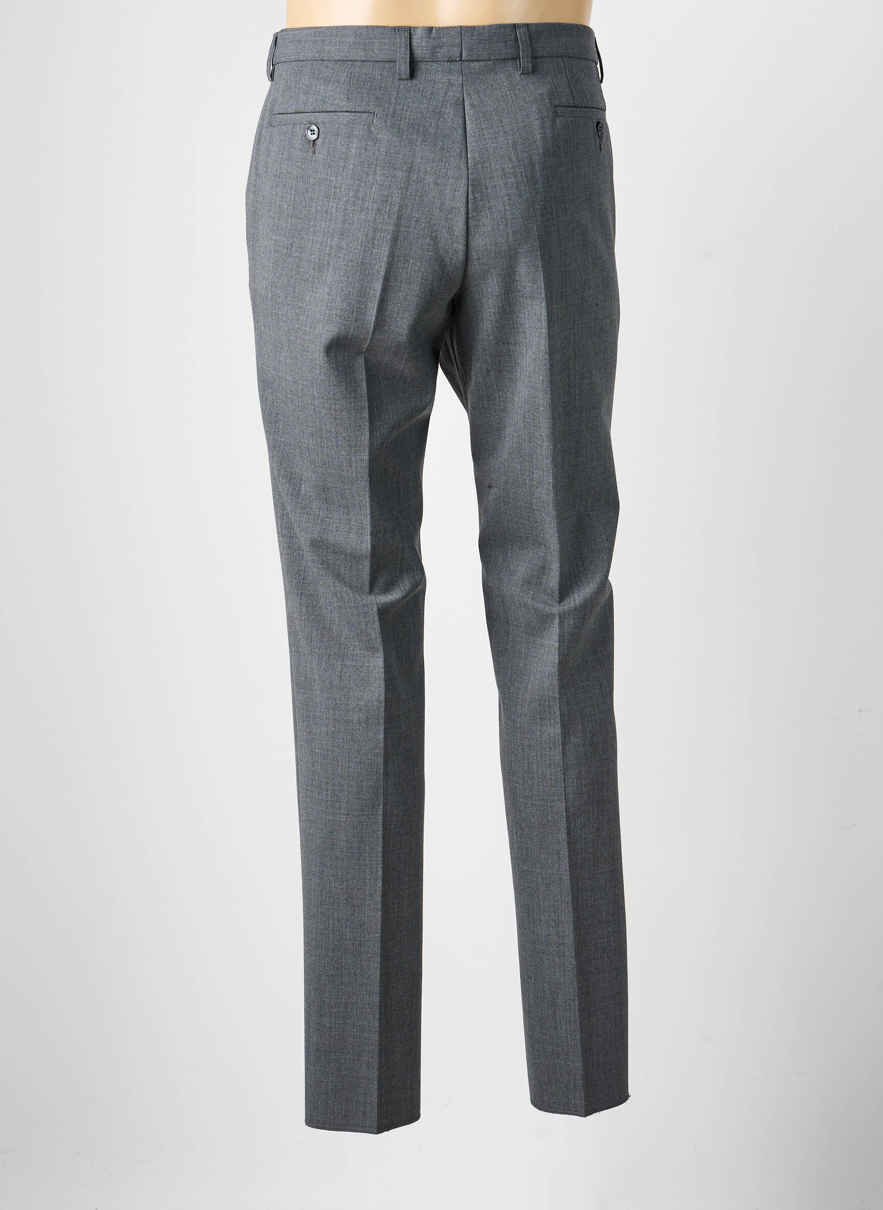 Pantalon slim țesătură melanj mărime normală gri GIANNI MARCO bărbat