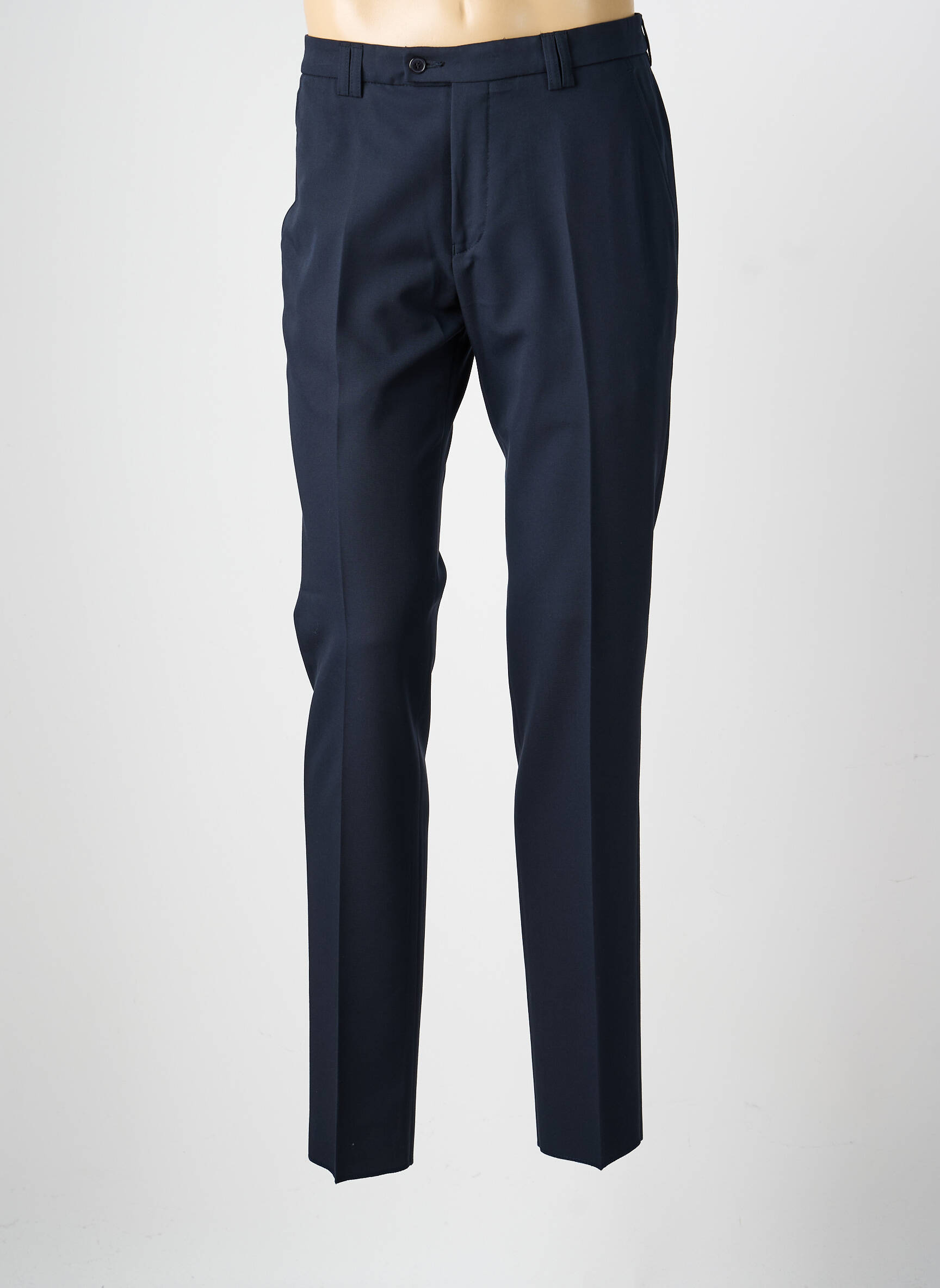 Pantalon slim talie cu cleme mărime normală albastru GIANNI MARCO bărbat