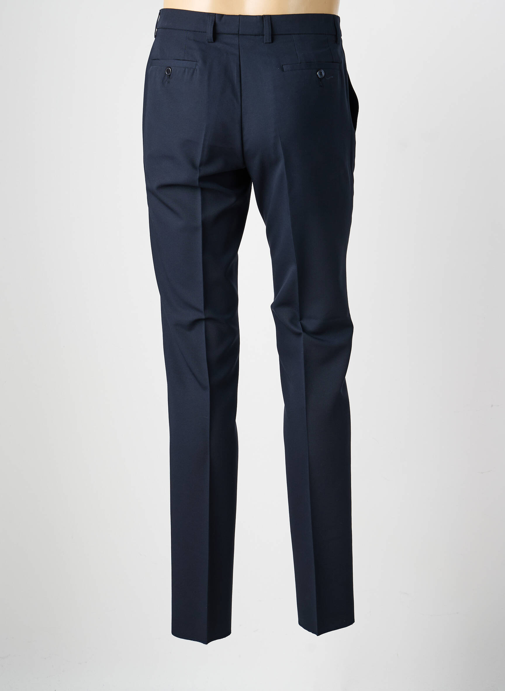 Pantalon slim talie cu cleme mărime normală albastru GIANNI MARCO bărbat