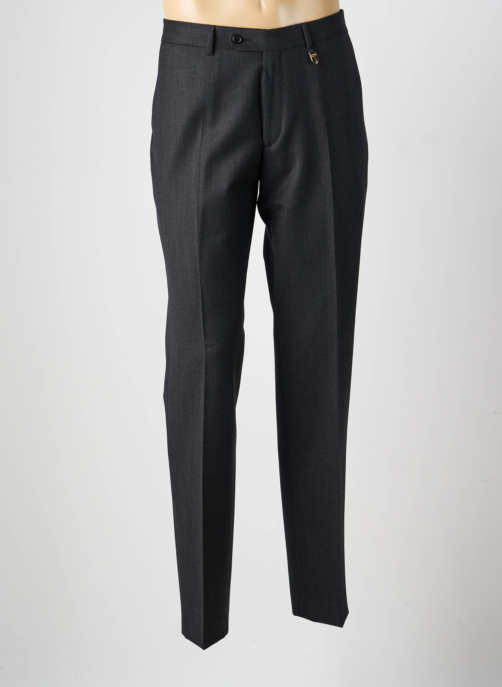 Pantalon slim țesătură melanj mărime normală gri LUCAN bărbat