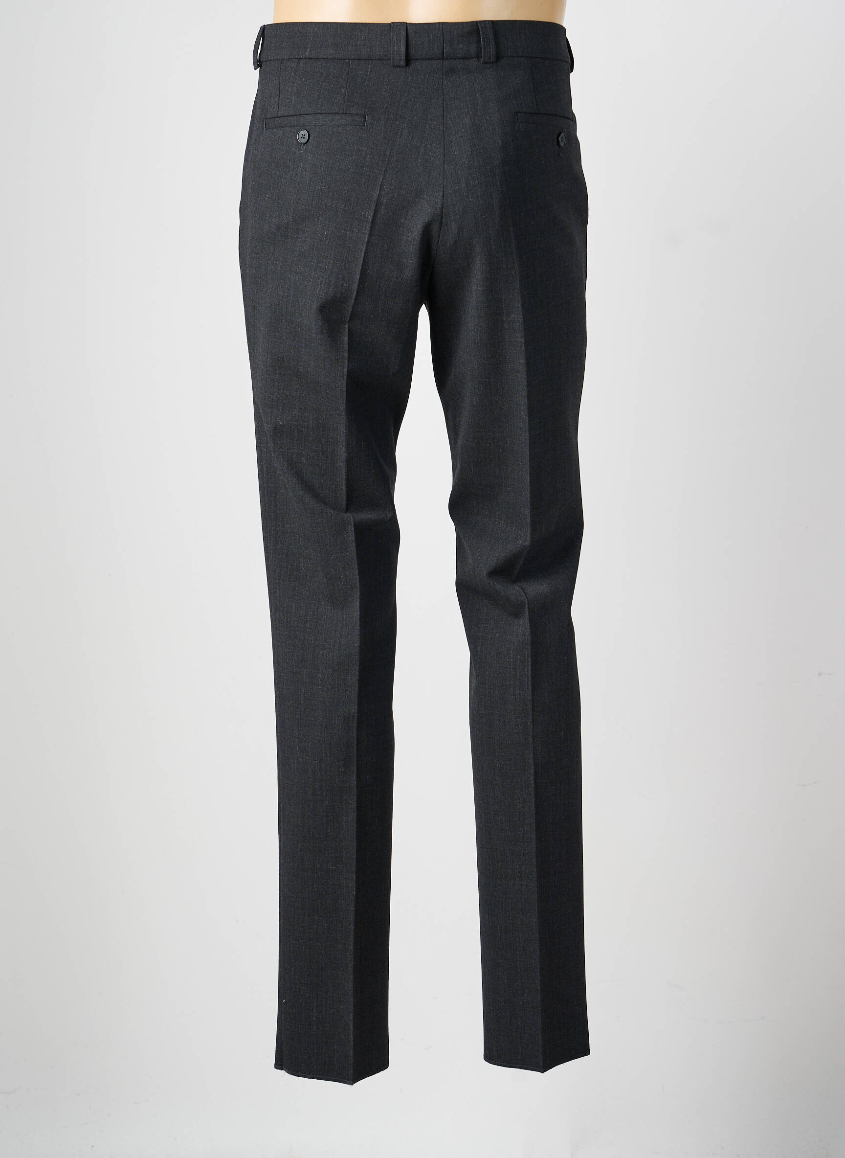 Pantalon slim țesătură melanj mărime normală gri GIANNI MARCO bărbat