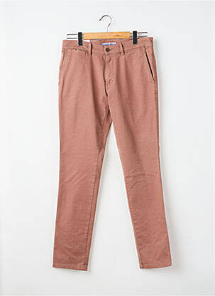 Pantalon chino țesătură poplin mărime normală roz LCDN bărbat
