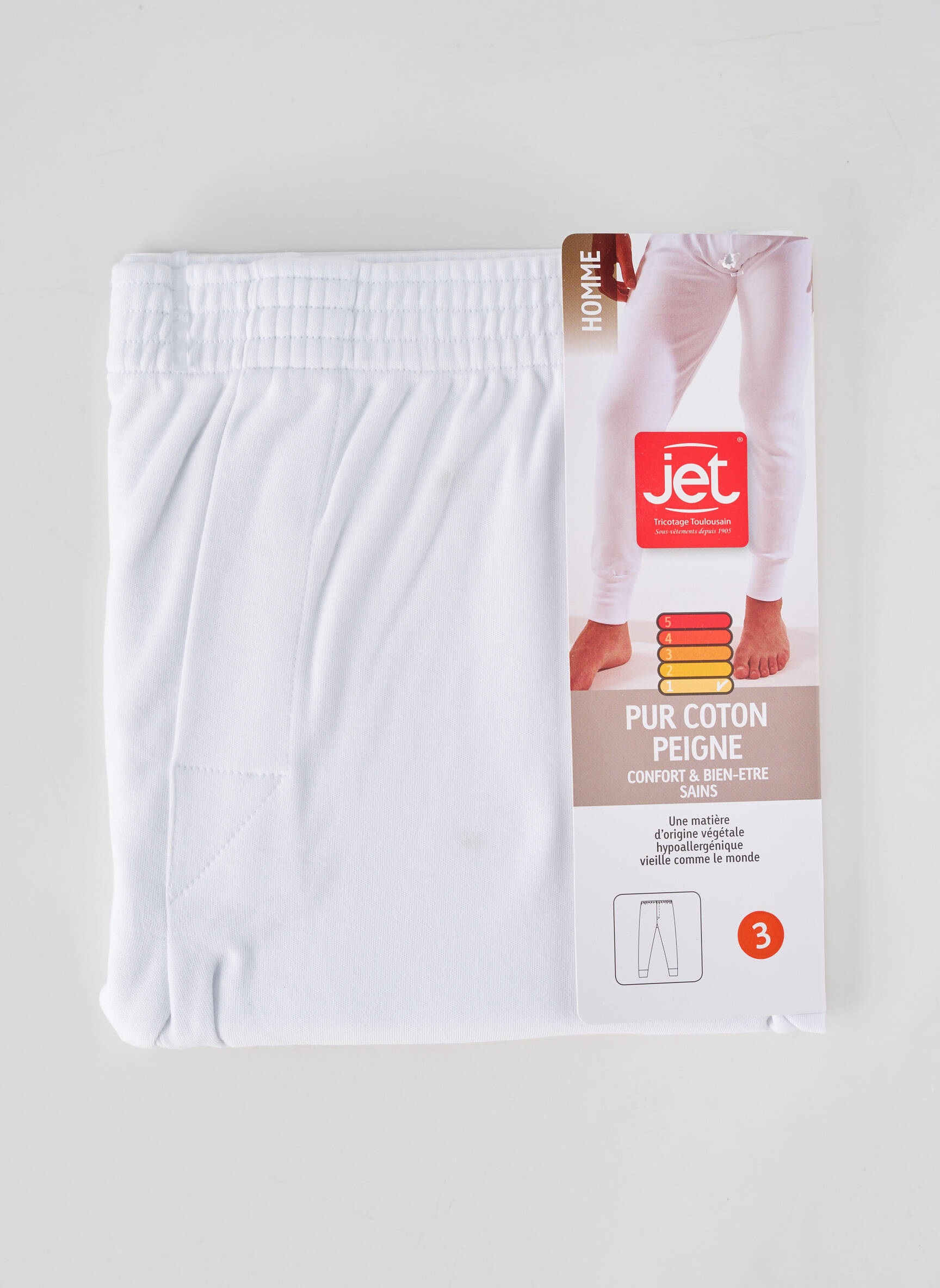 Colant elasticitate alb JET bărbat