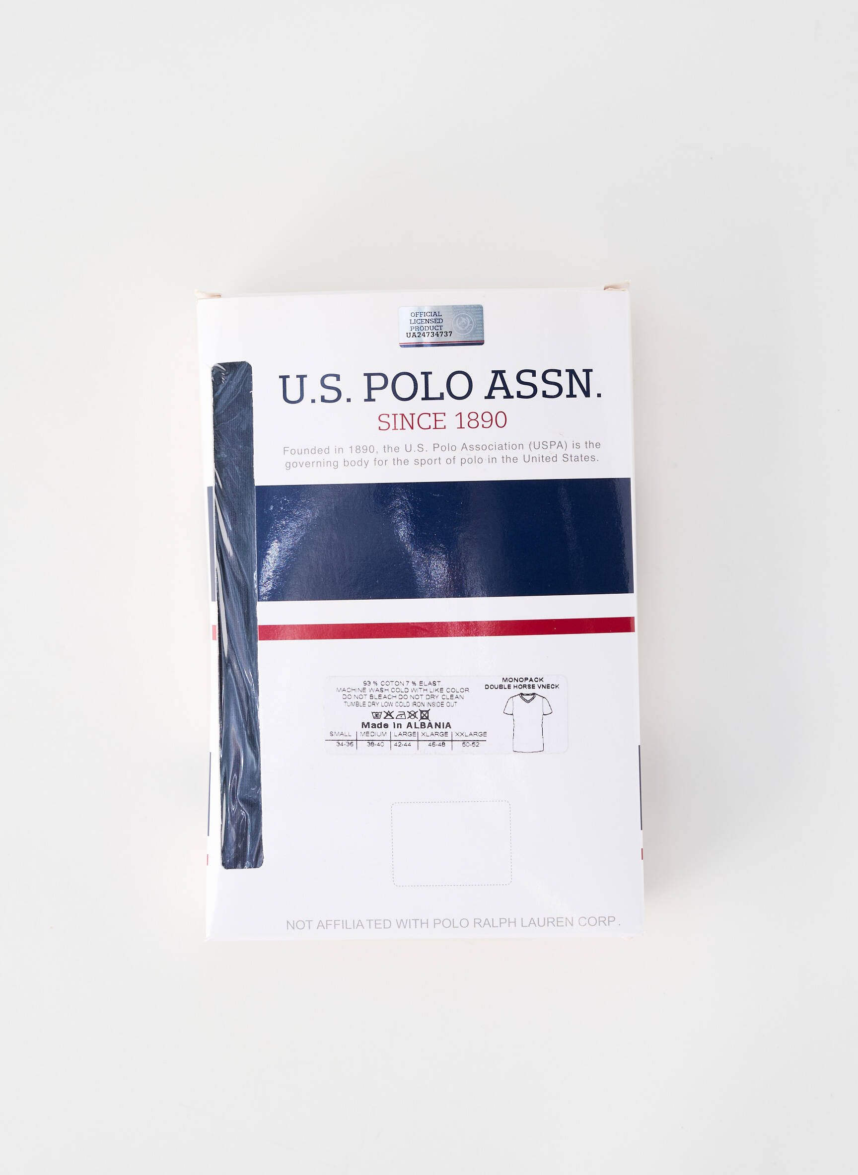 Tricou croială cambrată mâneci scurte negru U.S. POLO ASSN bărbat