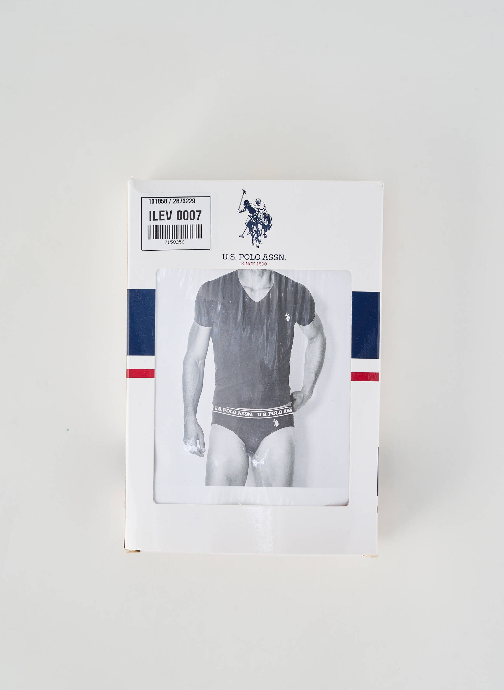 Tricou croială cambrată mâneci scurte alb U.S. POLO ASSN bărbat