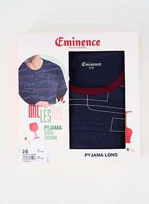 Pijama imprimeu fantezie albastru EMINENCE bărbat