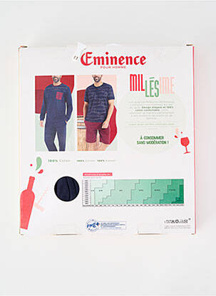 Pijama imprimeu fantezie albastru EMINENCE bărbat