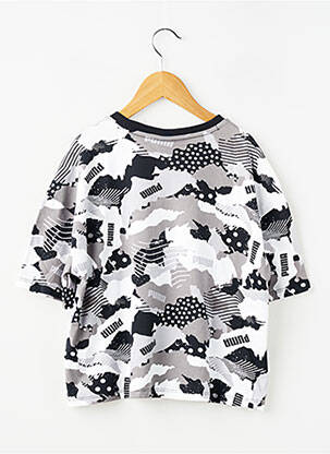 Tricou elasticitate mâneci lungi gri PUMA fată