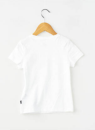 Tricou croială cambrată mâneci scurte alb PUMA fată