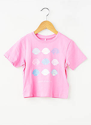 Tricou elasticitate mâneci scurte roz NAME IT fată