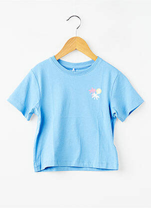 Tricou elasticitate mâneci scurte albastru NAME IT fată