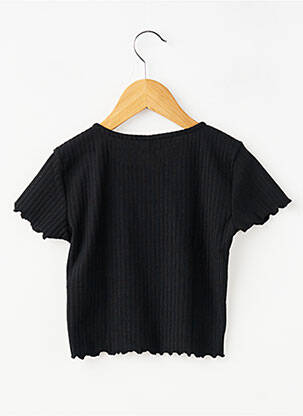 Tricou elasticitate mâneci scurte negru ONLY fată