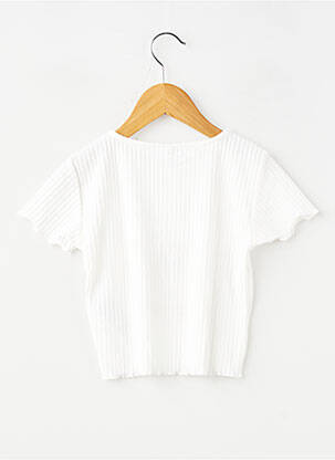 Tricou elasticitate mâneci scurte alb ONLY fată