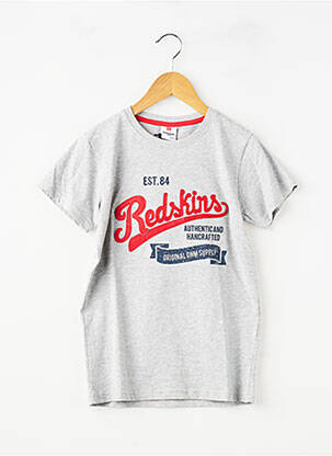 Tricou elasticitate mâneci scurte gri REDSKINS băiat