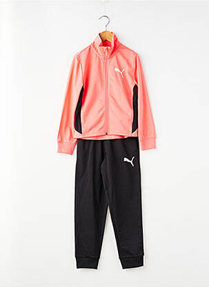 Set pantaloni mâneci lungi roz PUMA fată