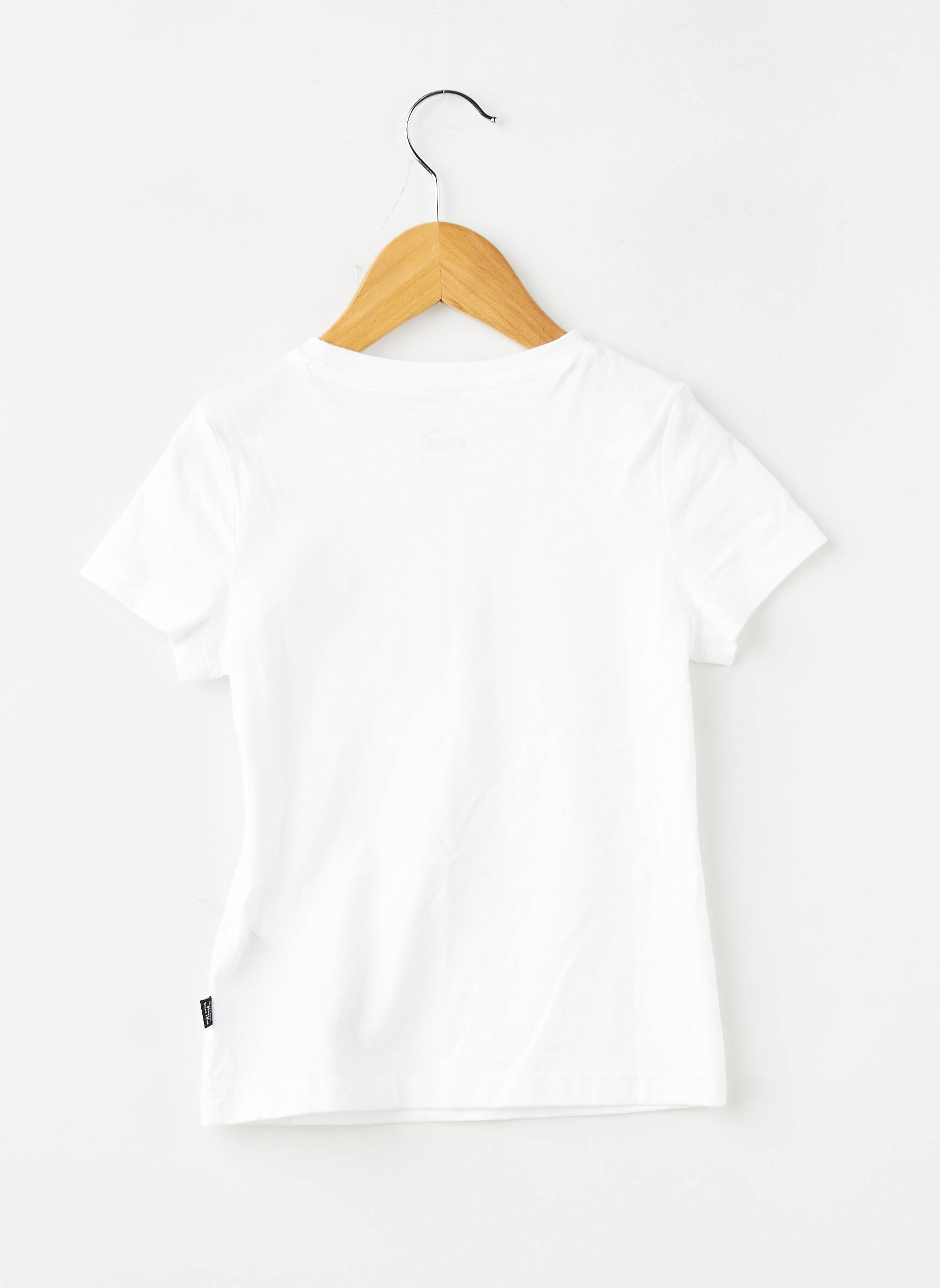 Tricou croială cambrată mâneci scurte alb PUMA fată