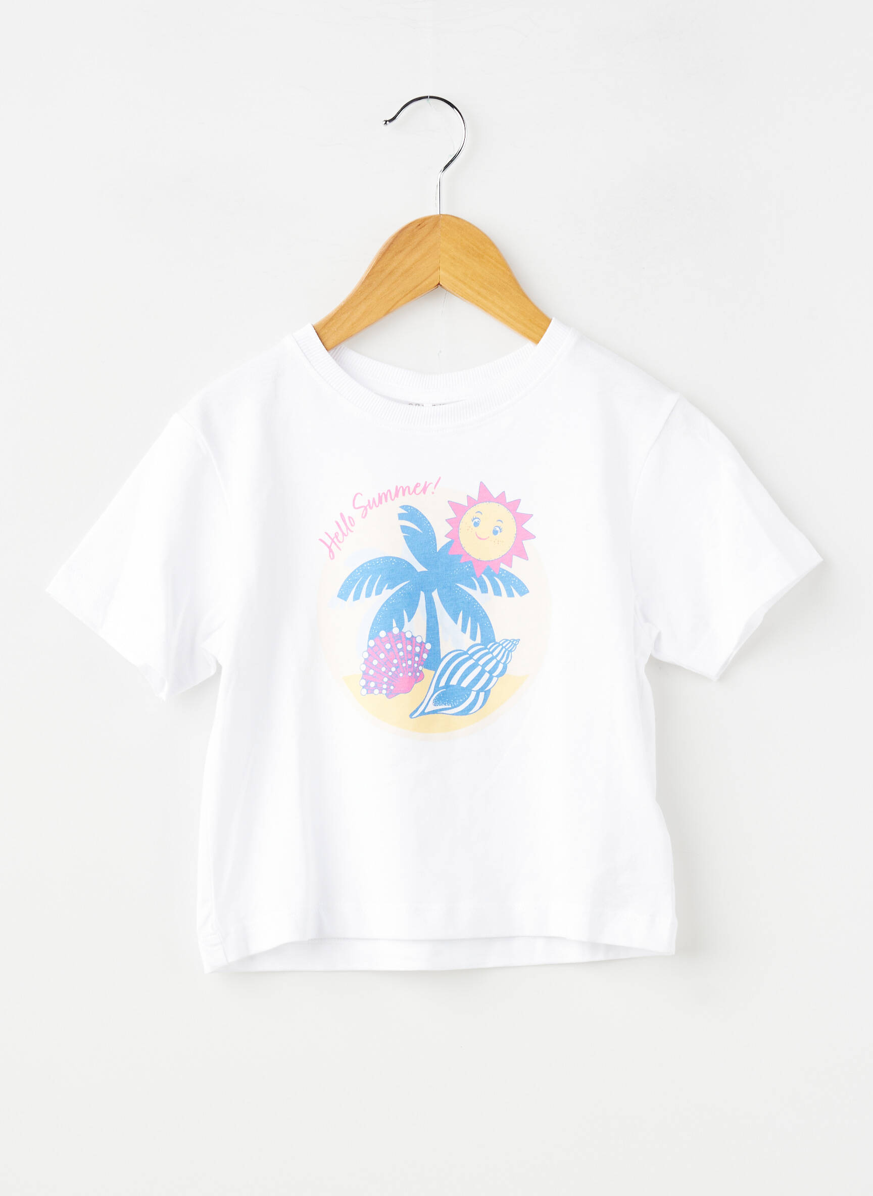 Tricou elasticitate mâneci scurte alb NAME IT fată
