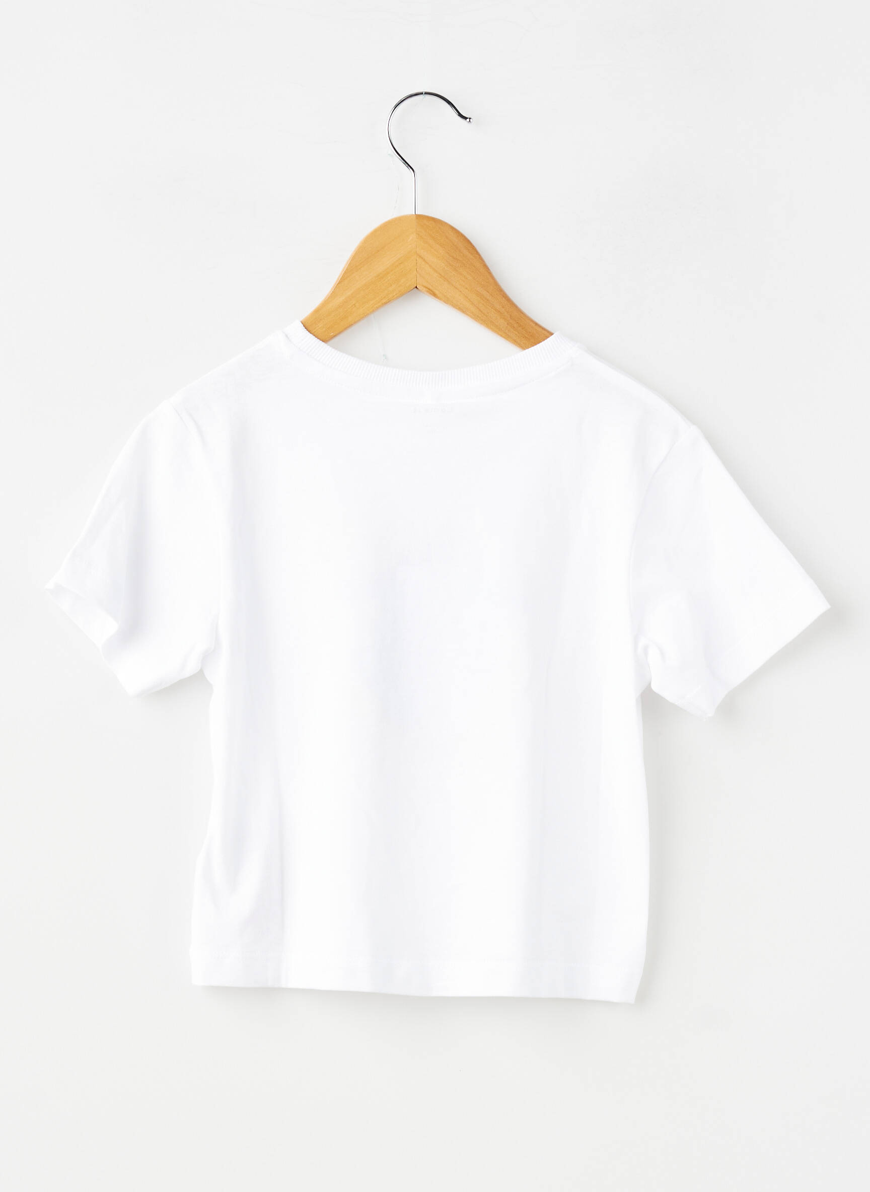 Tricou elasticitate mâneci scurte alb NAME IT fată
