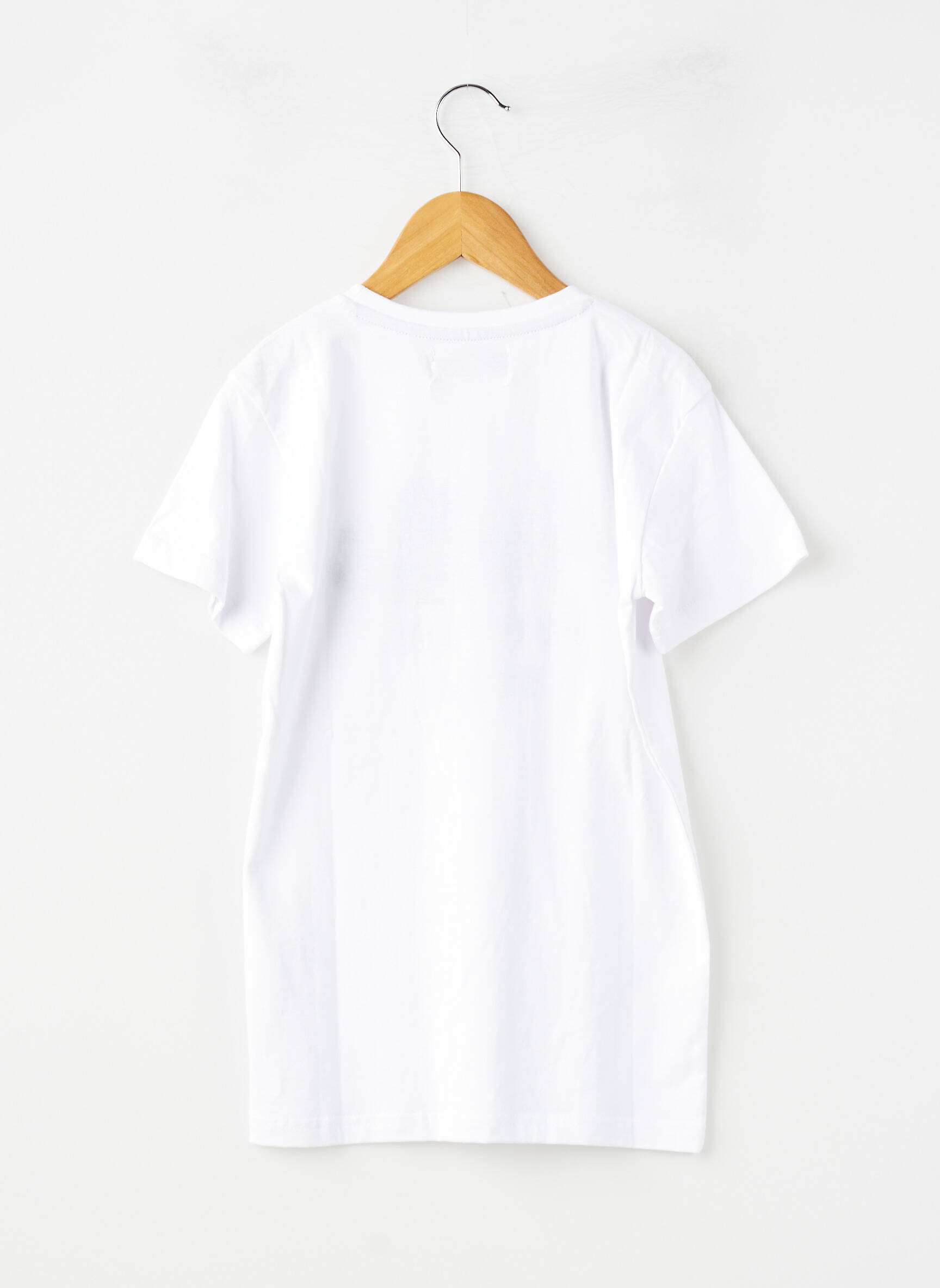 Tricou elasticitate mâneci scurte alb AMERICAN COLLEGE băiat
