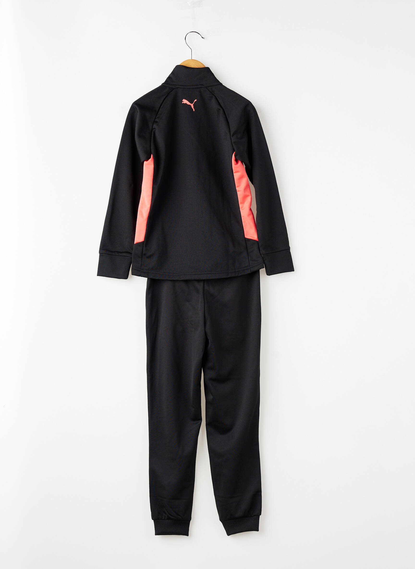 Set pantaloni mâneci lungi negru PUMA fată