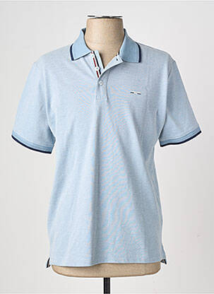 Polo țesătură melanj mâneci scurte albastru JACK & JONES bărbat