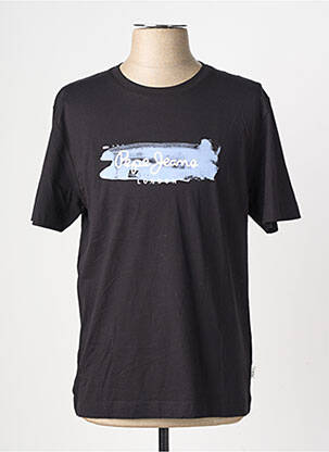 Tricou croială cambrată mâneci scurte negru PEPE JEANS bărbat