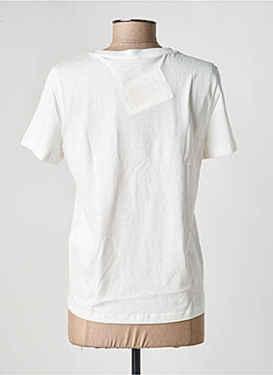 Tricou croială dreaptă mâneci scurte alb VERO MODA femeie