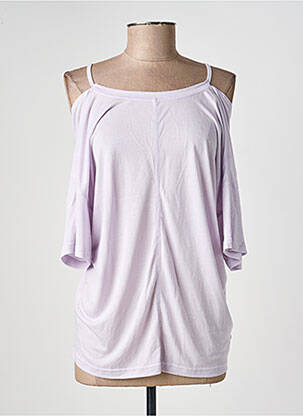 Top mâneci scurte mâneci scurte violet ADIDAS femeie