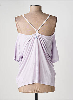 Top mâneci scurte mâneci scurte violet ADIDAS femeie