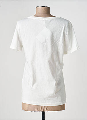 Tricou serigrafie flockată mâneci scurte alb ONLY femeie