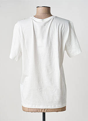 Tricou croială dreaptă mâneci scurte alb ONLY femeie