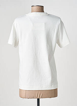 Tricou croială cambrată mâneci scurte alb AWARE BY VERO MODA femeie