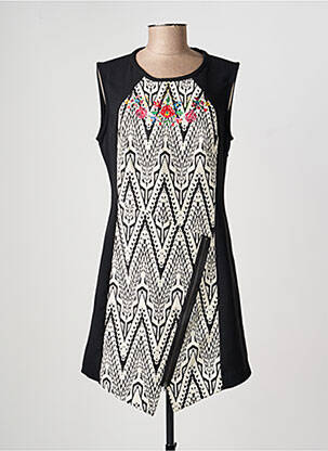 Rochie scurtă mâneci scurte mâneci scurte negru DESIGUAL femeie