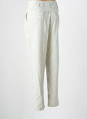 Pantalon drept țesătură poplin mărime normală verde TEDDY SMITH femeie
