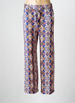 Pantalon drept țesătură poplin mărime normală albastru ONLY femeie