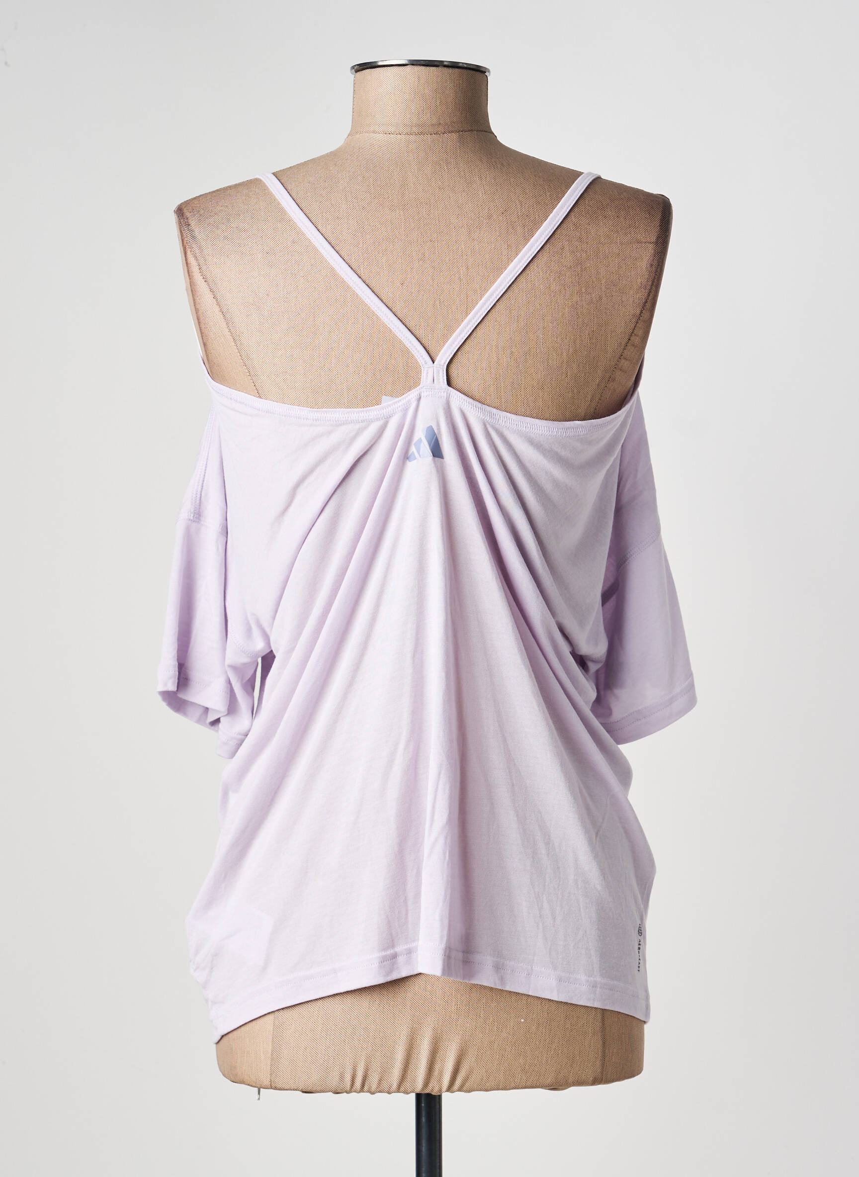 Top mâneci scurte mâneci scurte violet ADIDAS femeie