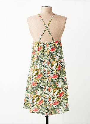 Rochie midi guler rotund bretele subțiri verde HAPPY & SO femeie