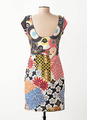 Rochie scurtă mâneci scurte mâneci scurte negru DESIGUAL femeie