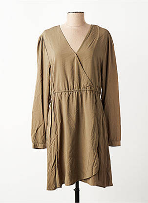 Rochie scurtă mâneci lungi mâneci lungi verde TEDDY SMITH femeie